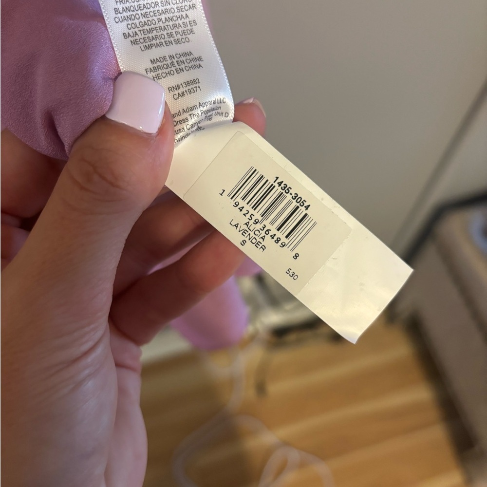 Dress The Population Alicia Dress in Lavender Size Small NWT - Picture 7 of 8
